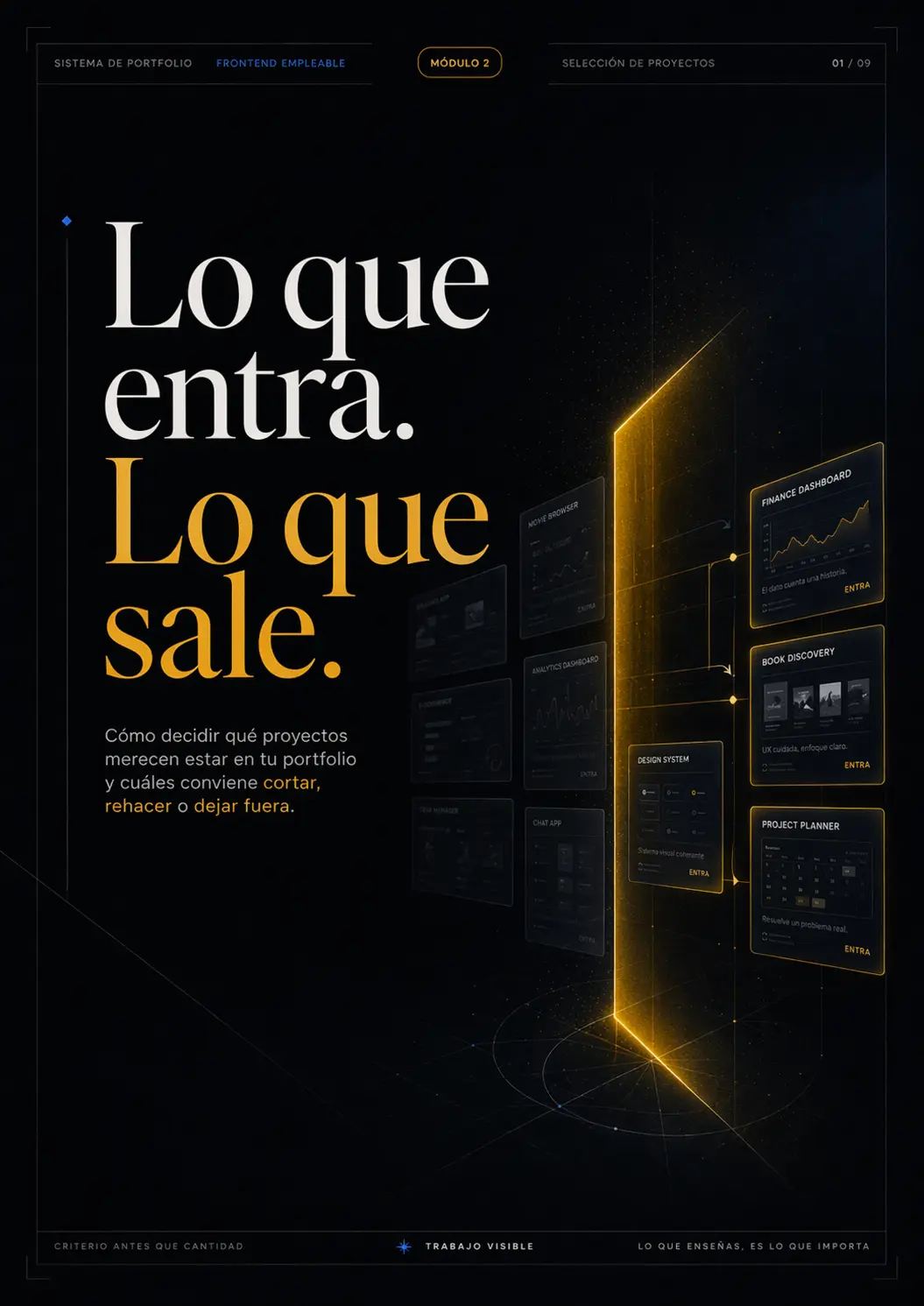 Exportación real del bloque "Módulo 2 — Lo que entra. Lo que sale.", página 1.